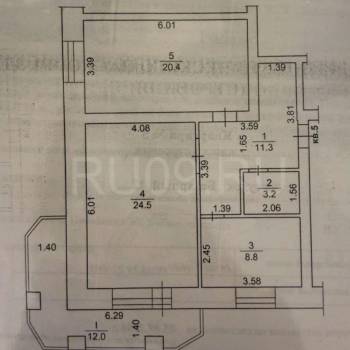 Сдается 2-х комнатная квартира, 70 м²