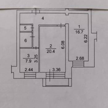 Продается 2-х комнатная квартира, 60,2 м²