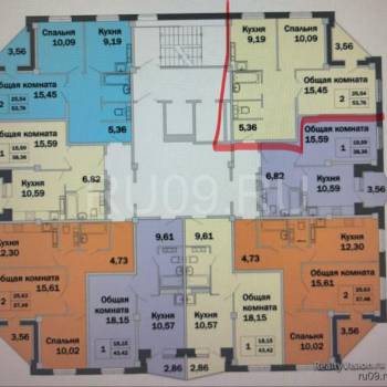 Продается 2-х комнатная квартира, 53 м²