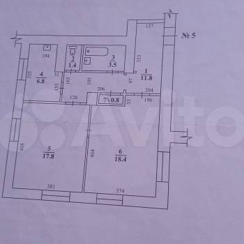 Продается 2-х комнатная квартира, 60,5 м²