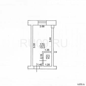 Продается 1-комнатная квартира, 16 м²