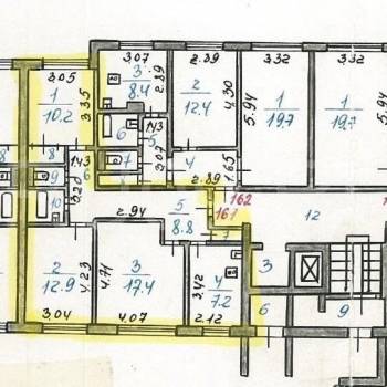 Продается 3-х комнатная квартира, 64 м²