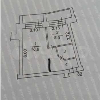 Продается 1-комнатная квартира, 37 м²