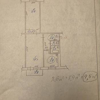 Продается 2-х комнатная квартира, 44,4 м²