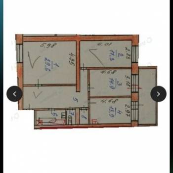 Продается 3-х комнатная квартира, 103,5 м²