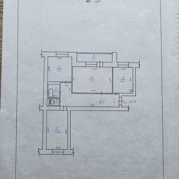 Продается 3-х комнатная квартира, 64,3 м²