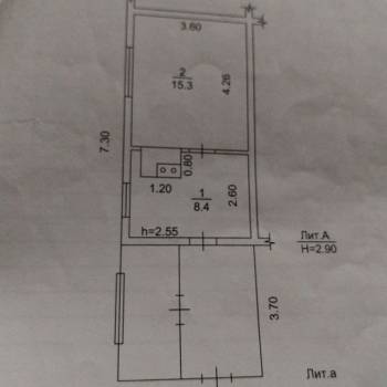 Продается 2-х комнатная квартира, 33,8 м²