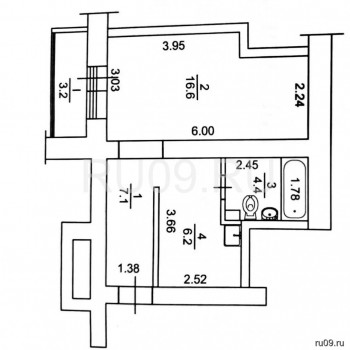 Продается 1-комнатная квартира, 34 м²