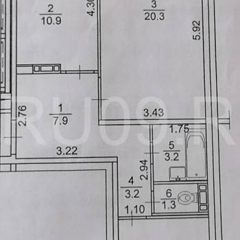 Продается 2-х комнатная квартира, 58 м²