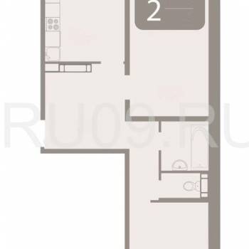 Продается 2-х комнатная квартира, 59 м²