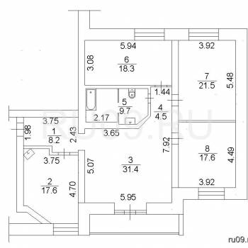 Продается Многокомнатная квартира, 129 м²