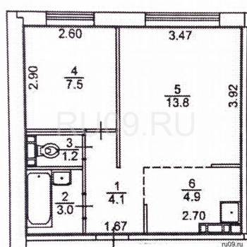 Продается 2-х комнатная квартира, 35 м²