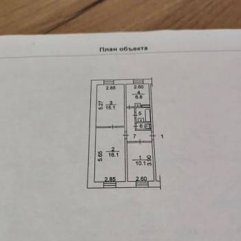 Продается 3-х комнатная квартира, 58,1 м²