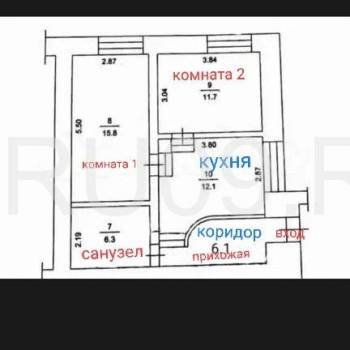 Продается 2-х комнатная квартира, 51 м²