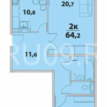 Продается 3-х комнатная квартира, 64 м²