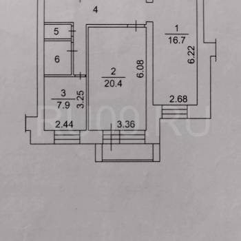 Продается 2-х комнатная квартира, 60 м²