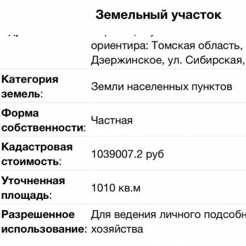 Продается Участок, 1000 м²