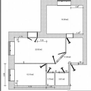 Продается 2-х комнатная квартира, 68,2 м²