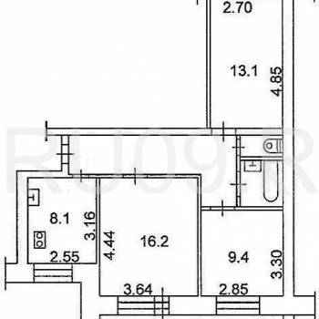Продается 3-х комнатная квартира, 61 м²