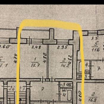 Продается 3-х комнатная квартира, 61 м²