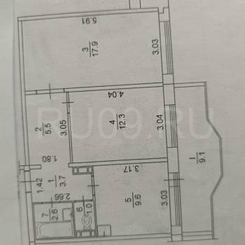 Продается 2-х комнатная квартира, 52 м²