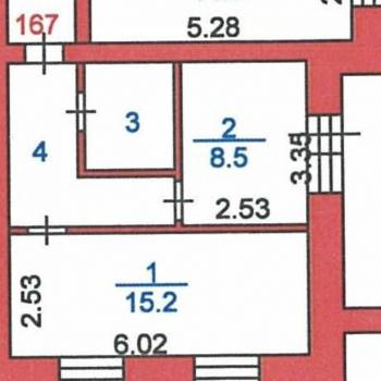 Продается 1-комнатная квартира, 34,1 м²
