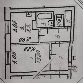 Продается 2-х комнатная квартира, 53,3 м²