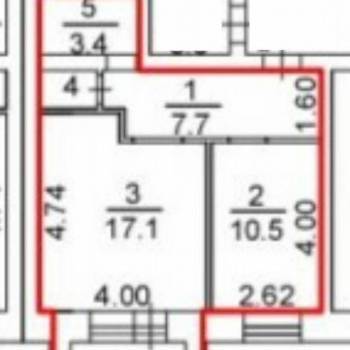 Продается 1-комнатная квартира, 40 м²
