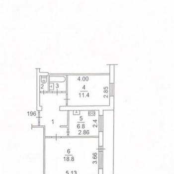 Продается 2-х комнатная квартира, 53,2 м²