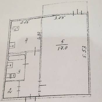 Продается 1-комнатная квартира, 29,8 м²