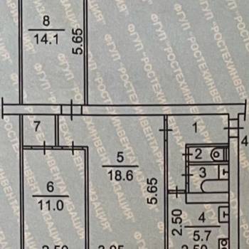 Продается 3-х комнатная квартира, 58,6 м²