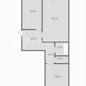 Продается 2-х комнатная квартира, 60,2 м²