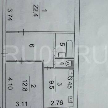Сдается 2-х комнатная квартира, 59 м²
