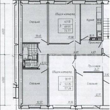 Продается 3-х комнатная квартира, 73,8 м²