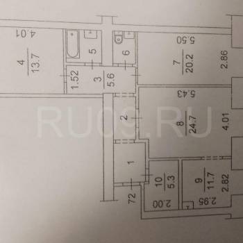 Продается 3-х комнатная квартира, 95 м²