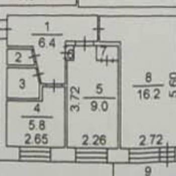 Продается 2-х комнатная квартира, 41 м²