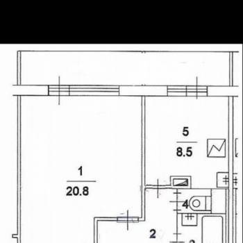 Продается 1-комнатная квартира, 35 м²