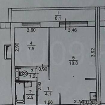 Продается 2-х комнатная квартира, 34 м²