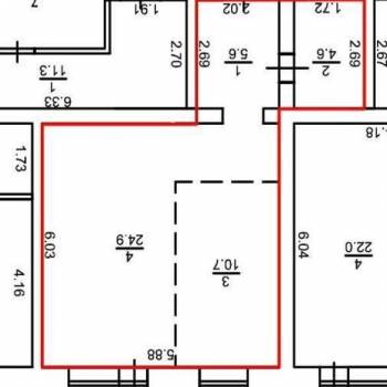 Продается 1-комнатная квартира, 45,8 м²