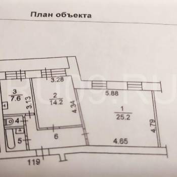 Сдается 2-х комнатная квартира, 58 м²
