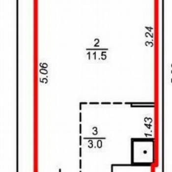 Продается 1-комнатная квартира, 23 м²