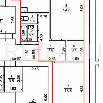 Продается 2-х комнатная квартира, 58 м²