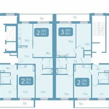 Продается 3-х комнатная квартира, 84,4 м²