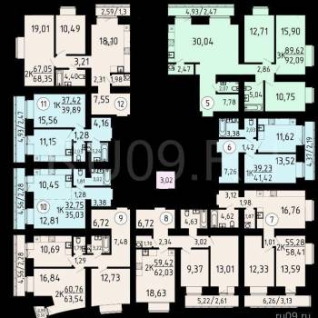Продается 2-х комнатная квартира, 68 м²