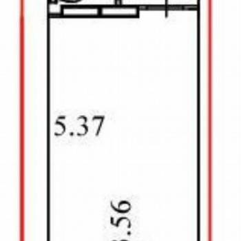 Продается 1-комнатная квартира, 25,7 м²