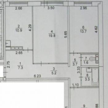 Продается 3-х комнатная квартира, 76,9 м²