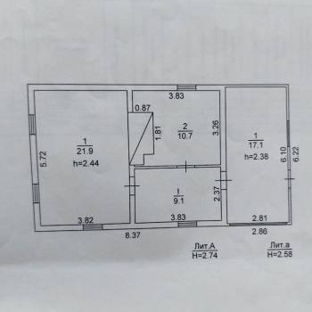 Продается Дом, 52 м²