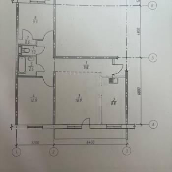 Продается 3-х комнатная квартира, 65 м²