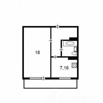 Сдается 1-комнатная квартира, 34,7 м²