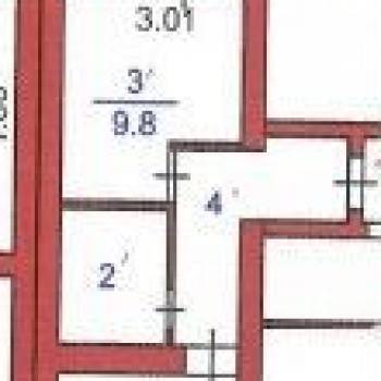 Продается 1-комнатная квартира, 41,3 м²